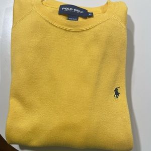 Polo Golf Ralph Lauren XL Men’s Yellow Long Sleeve Crew Neck Sweater